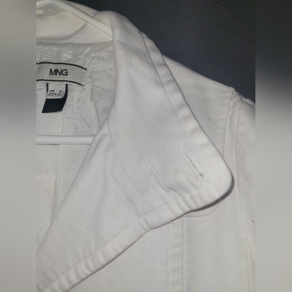 MNG by Mango 100% cotton beige/tan jacket womens XXS - Picture 4 of 9
